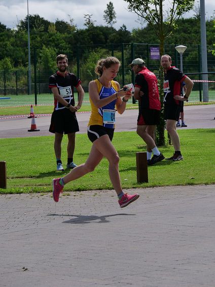 Fanni Gyurko at British Mixed Sprint Relay