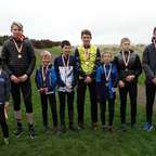 Junior Inter-Area boys relay podium
